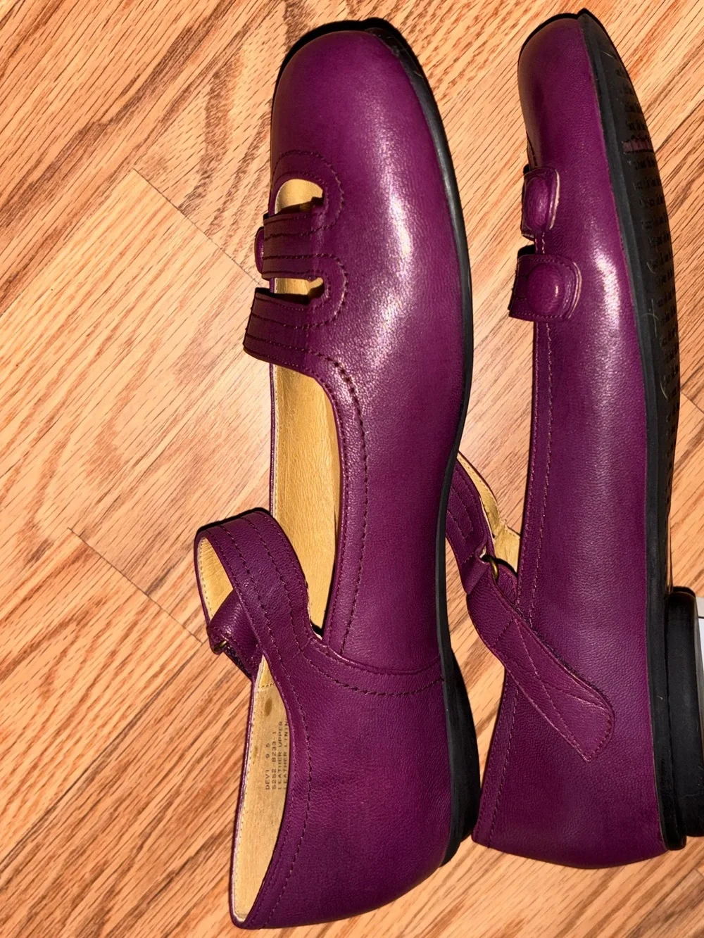 Miz Mooz Devi Purple Mary Jane Flats NIB